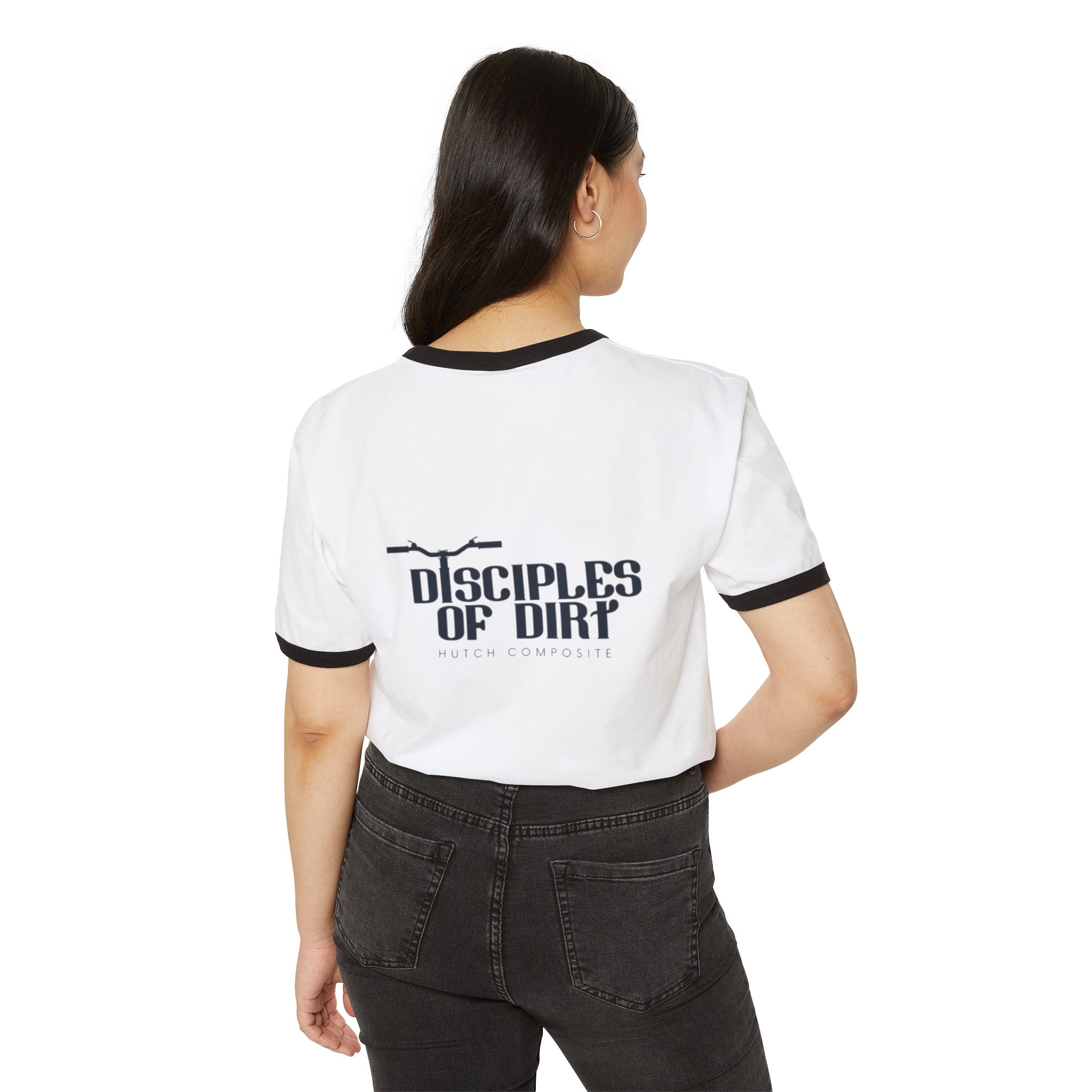 Disciples of Dirt Ringer T‑Shirt — Mountain/Trail MTB Cycling Tee - Image 6