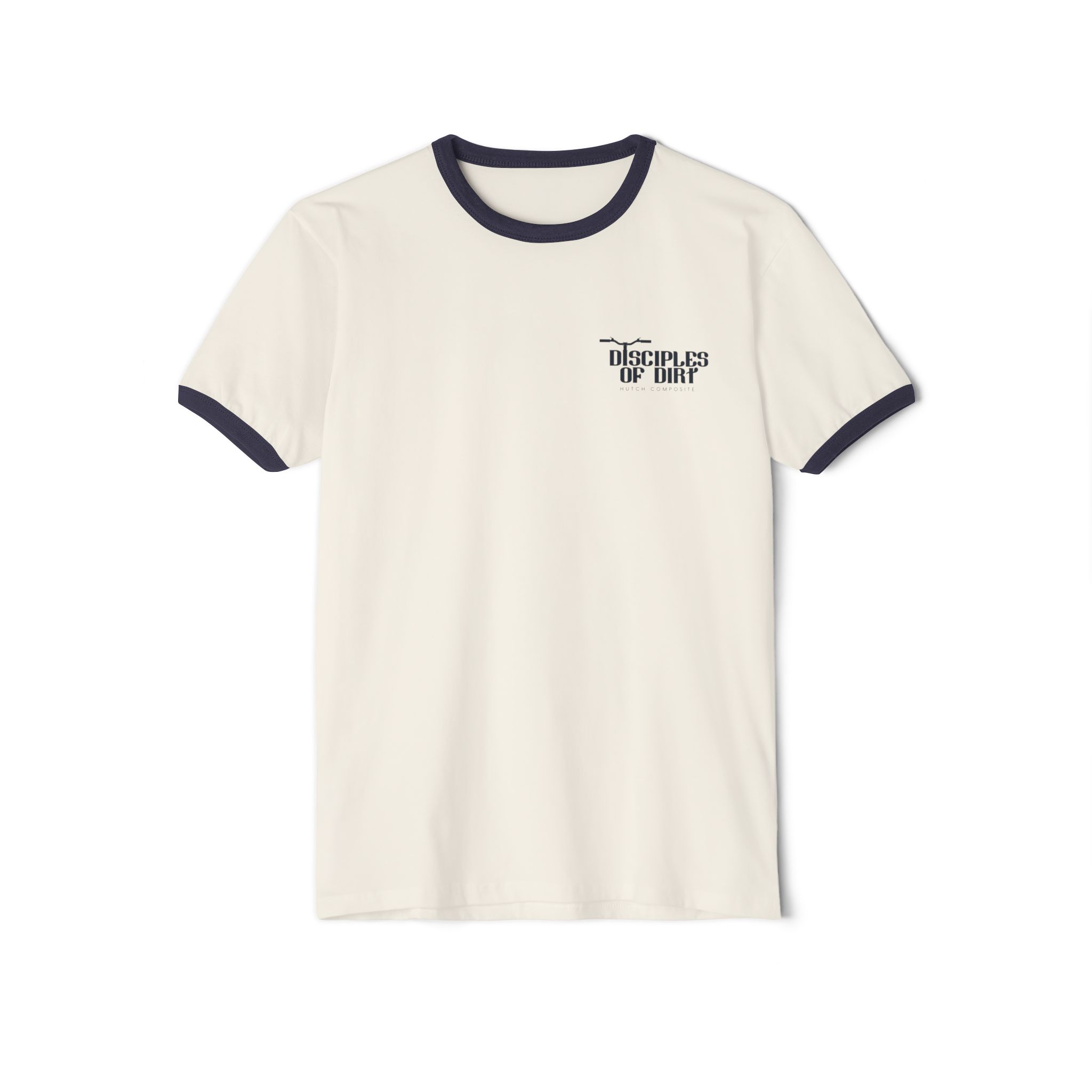 Disciples of Dirt Ringer T‑Shirt — Mountain/Trail MTB Cycling Tee - Image 2
