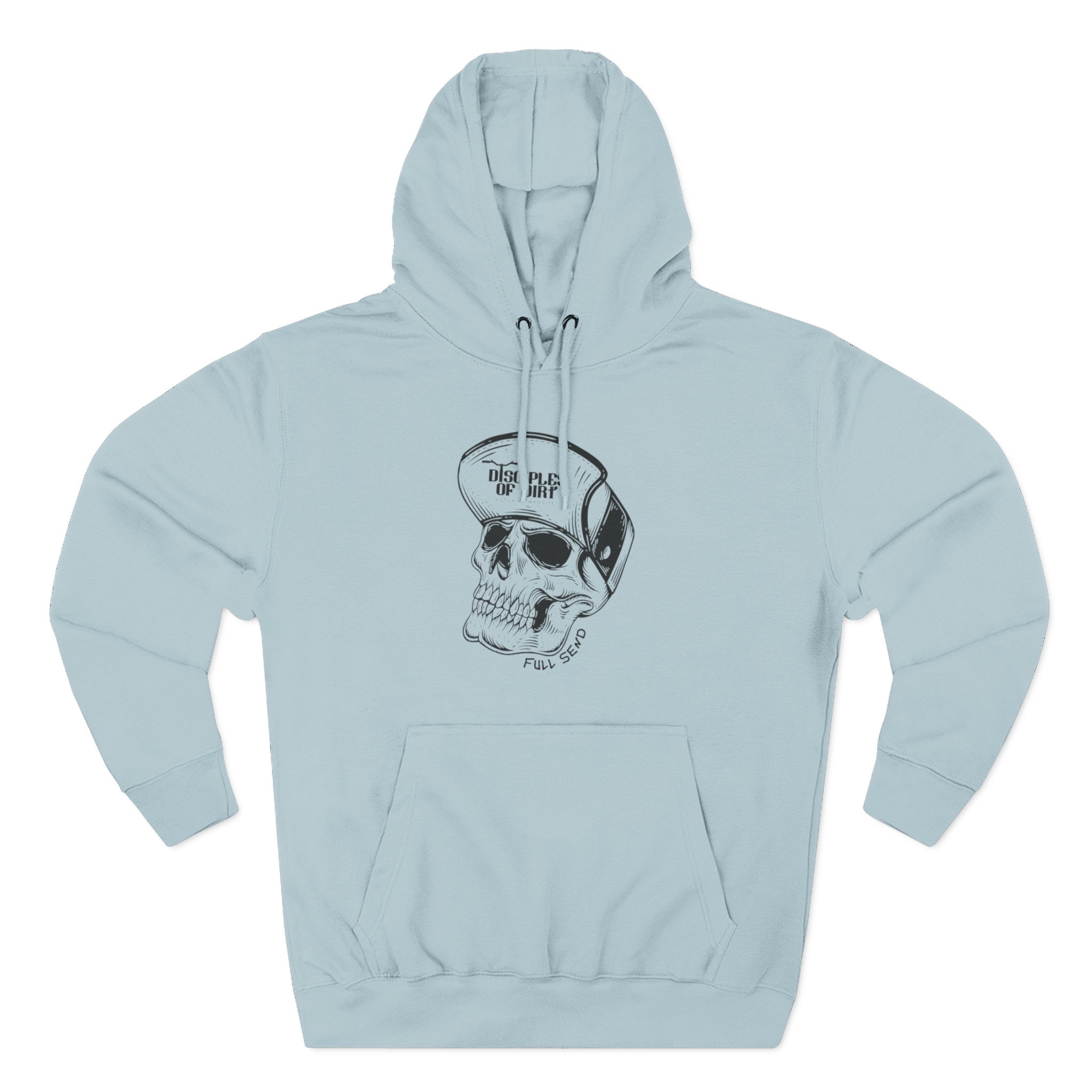 Disciples of Dirt Skull Hoodie — Graphic Fleece Pullover - Image 2