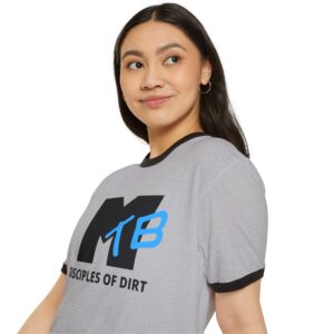 Disciple of Dirt MTB Ringer T‑Shirt — Mountain Bike Logo Tee