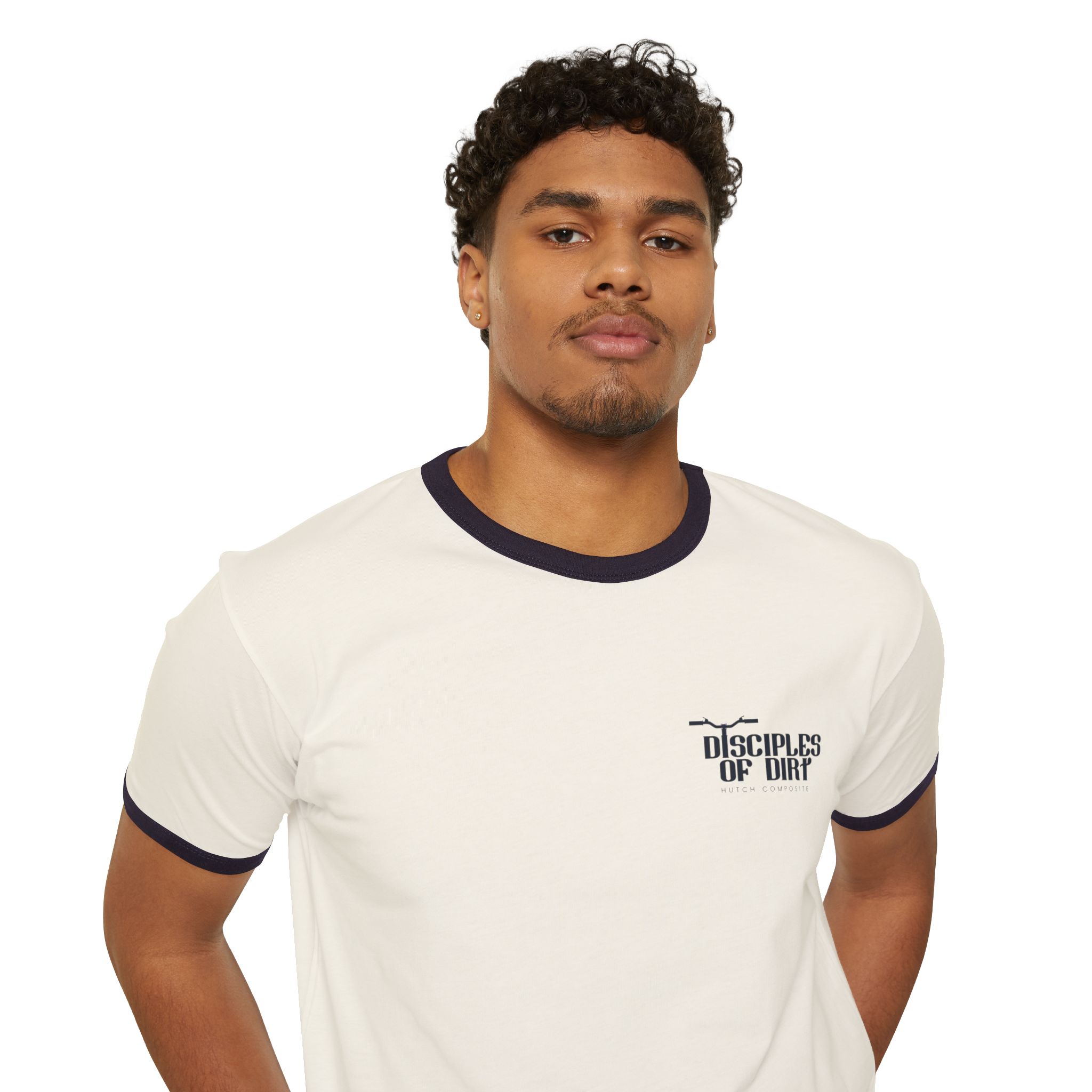 Disciples of Dirt Ringer T‑Shirt — Mountain/Trail MTB Cycling Tee