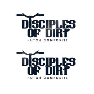 Disciples of Dirt Die-Cut Sticker — Hutch Composite MTB Handlebar Logo