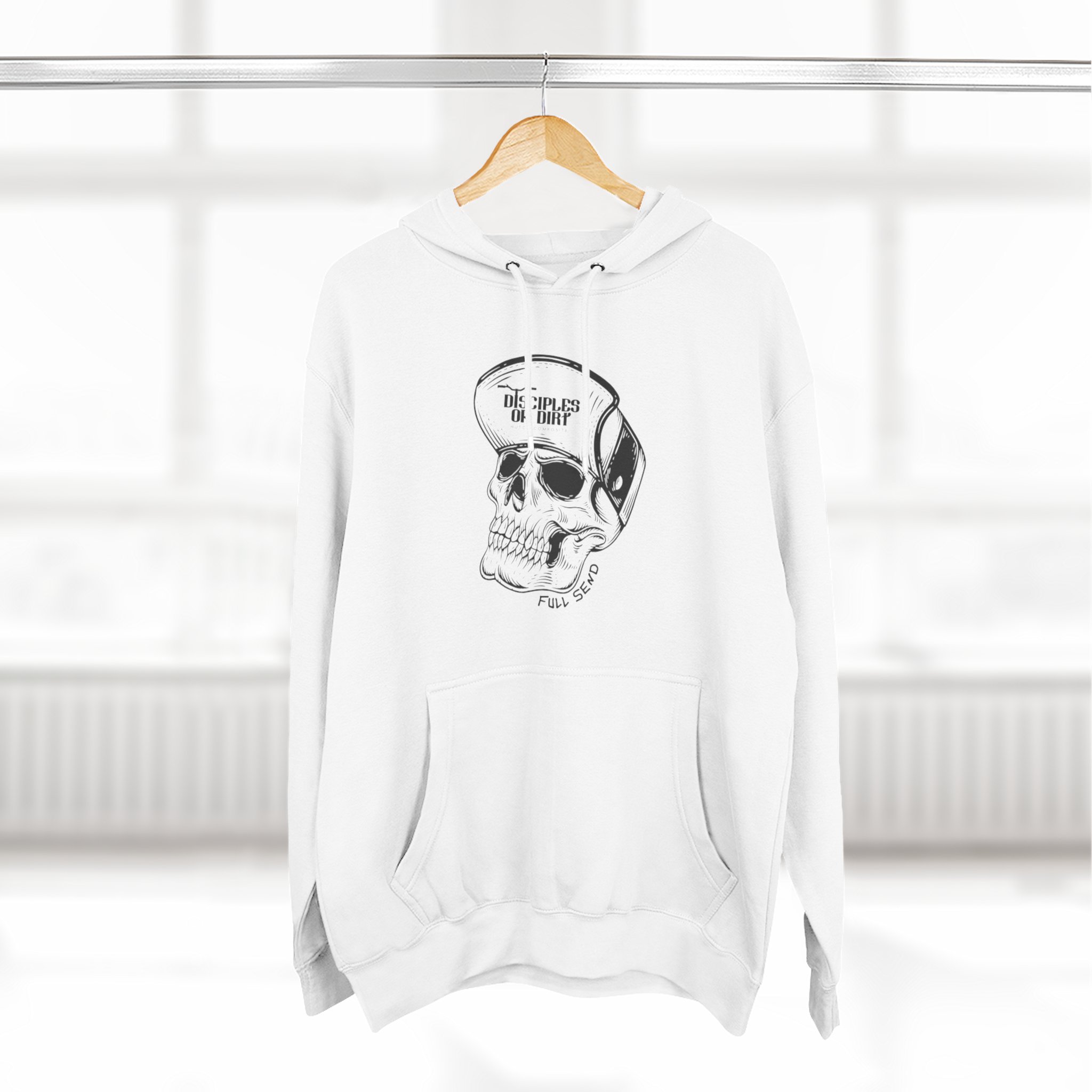 Disciples of Dirt Skull Hoodie — Graphic Fleece Pullover - Image 9